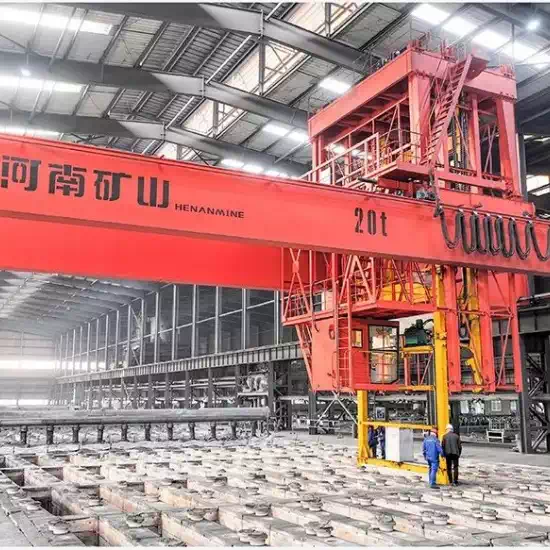 Automated anode stacking machine for potrooms