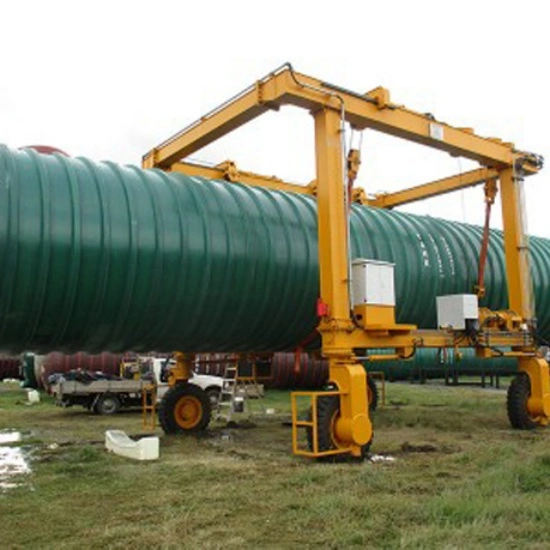 Double beam RTG crane with high load capacity