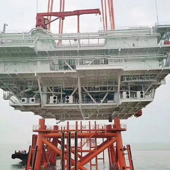 Shipboard crane for offshore construction