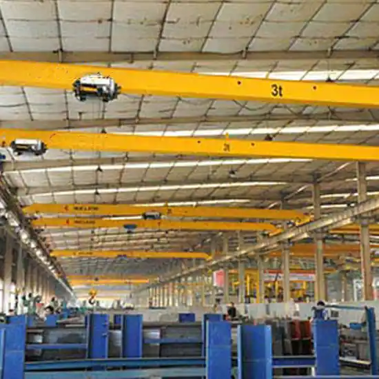 Heavy-Duty Single Girder Crane in Operation