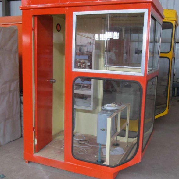 Ergonomic Control Panel Inside a Custom Crane Operator Cabin
