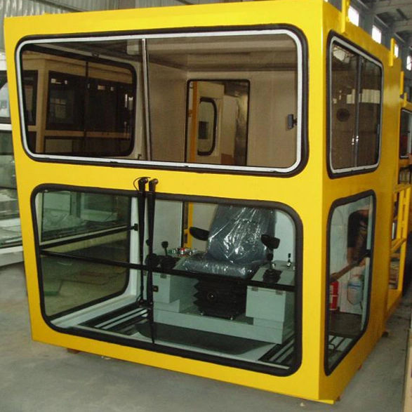 Durable Welded Steel Construction of an Overhead Crane Control Cab