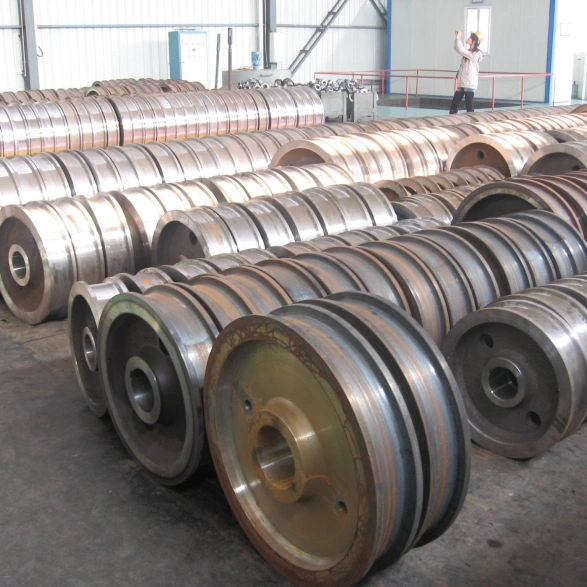 Forged steel crane rail wheels for industrial gantry cranes