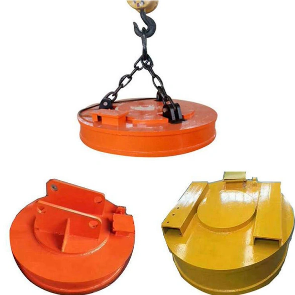 Safety Lock System on 2-Ton Industrial Magnet for Overhead Lifting Safety Lock System on 2-Ton Industrial Magnet for Overhead Lifting