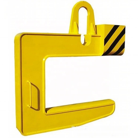 Crane C-Hook in a warehouse or factory lifting application Crane C-Hook in a warehouse or factory lifting application