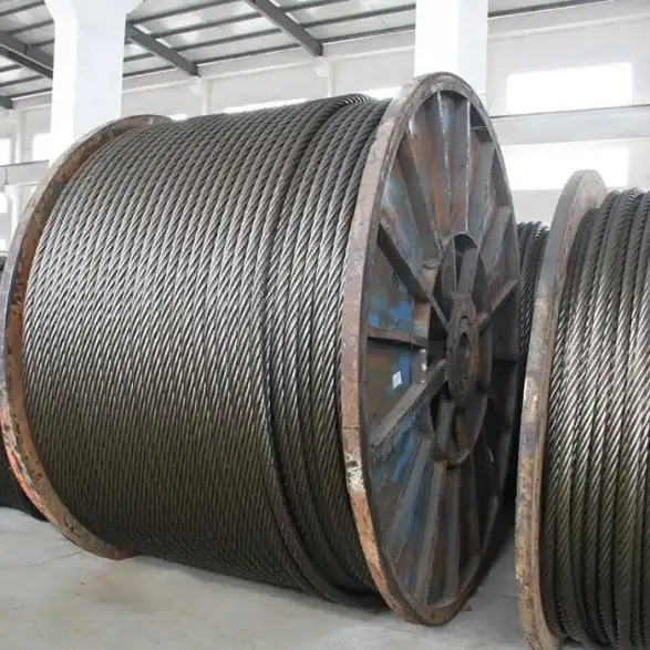 Wire Rope Spooled on a Crane Hoist Drum