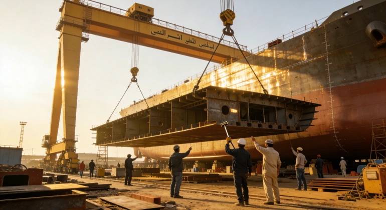 35-ton shipbuilding gantry crane is sold to the Arab world