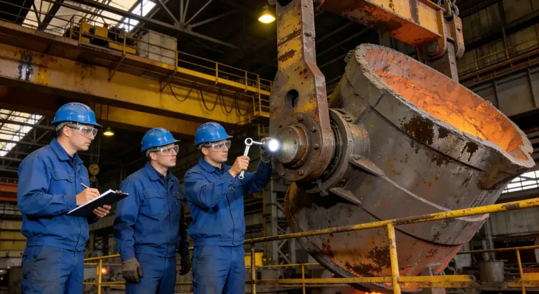 we provides customized steel ladle crane solutions for European steel mills.