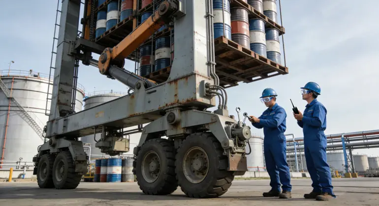 20 tons-Automatic stacking crane ordered by Saudi Arabia for petrochemical plant 