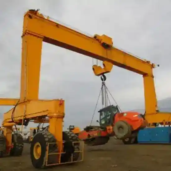 Single Girder Rubber Tyre Gantry Crane
