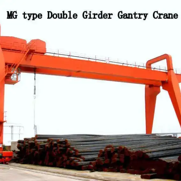 MG typed Double Girder Hook Gantry Cranes.webp