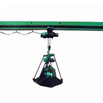 Single Girder Overhead Crane with Grab Bucket