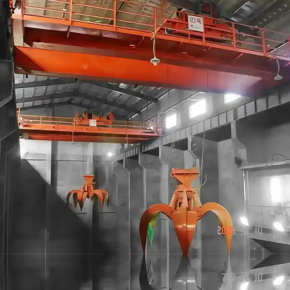 Double Girder Overhead Crane with Grab Bucket2.webp