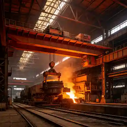 High-Strength & Heat-Resistant Casting Crane for Metallurgical Foundry Heavy Duty