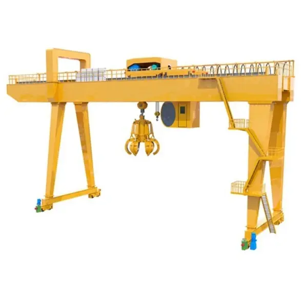 Double Girder Overhead Crane with Grab Bucket.webp
